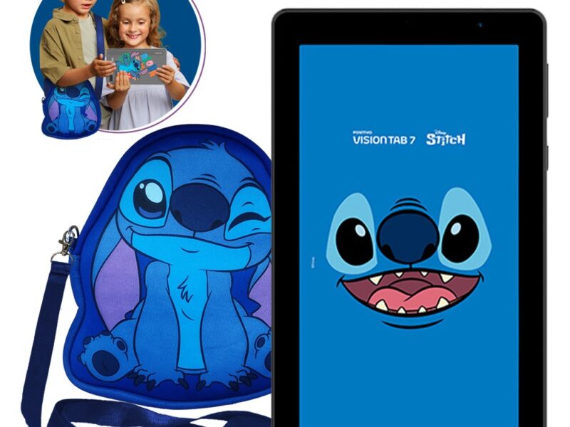 Tablet Vision TAB 7 Stitch + Capa e Bolsa – Octa-Core 3GB RAM 64GB Android 14 Go Wi-Fi IPS Positivo