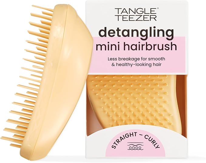 Tangle Teezer – Escova de cabelo desemabaraçadora The Original Mini para todos os tipos de cabelo, úmido e seco, Cor: Amarelo na Link por R$ 61,02