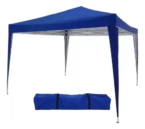 Tenda 3×3 Aluminio Barraca Praia Sanfonada Articulada Smt Azul-marinho