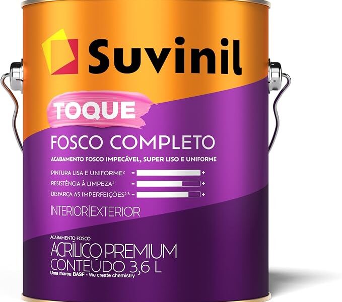 Tinta Suvinil acrilico fosco completo 3,6L – Branco Neve – 53398916