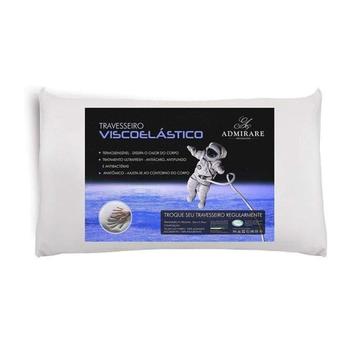 Travesseiro Nasa Antialérgico Viscoelástico Macio Admirare – Travesseiro Comum –