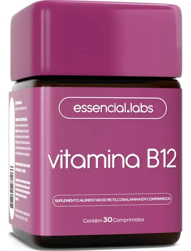 VITAMINA B12 Metilcobalamina – Fórmula com Máxima Pureza e Concentração – 30 Doses