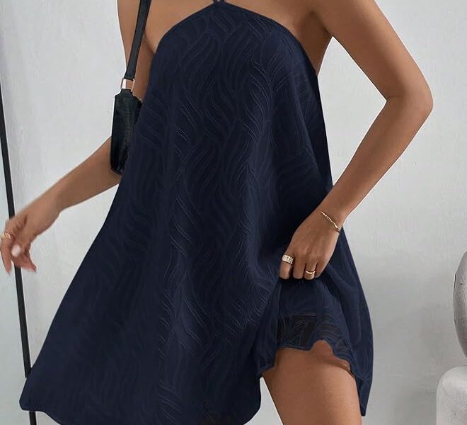 Vestido feminino de verão frente única costas nuas rodado praia boho vestido curto