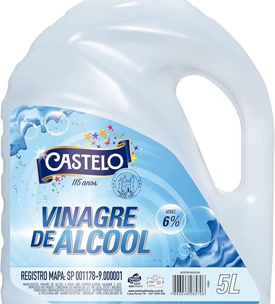 Vinagre de Álcool Concentrado 6% Castelo 5l