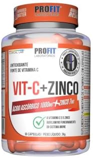 Vitamina C + Zinco Profit 60 Cápsulas