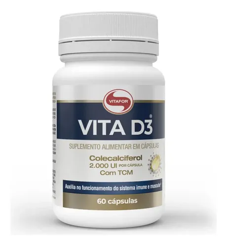 Vitamina D3 60 Cápsulas Vitafor