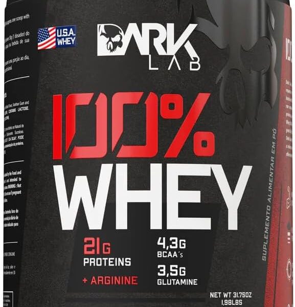 Whey 100% Concentrado Pote 900G Dark Lab (Gelato Di Latte)