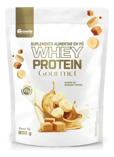 Whey Protein Gourmet 800g Growth Supplements – Banana Toffee Banana Toffee