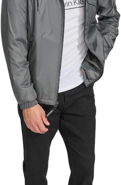 corta-vento Lightweight Water Resistant Windbreaker Jacket Calvin Kleinmasculino