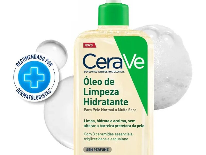 Óleo de Limpeza Facial Hidratante Para Pele Seca e Atópica CeraVe 236ml