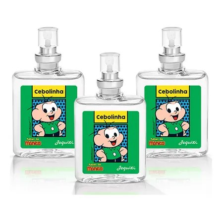 3 Perfumes Colônia Miniatura Cebolinha Turma Da Mônica Jequiti De 25ml Volume Da Unidade 25 Ml