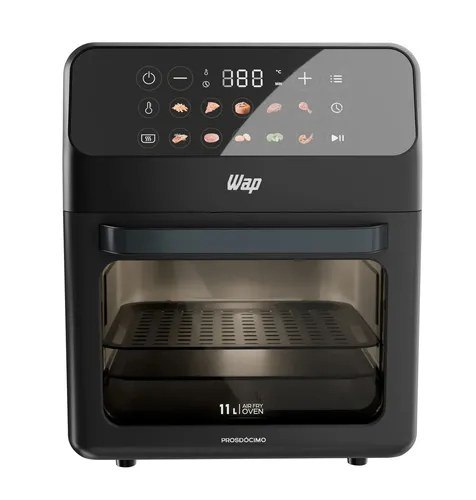 Air Fryer Oven 11 Litros Wap Waod4 Grey Stone Painel Digital 11 Funções 127V