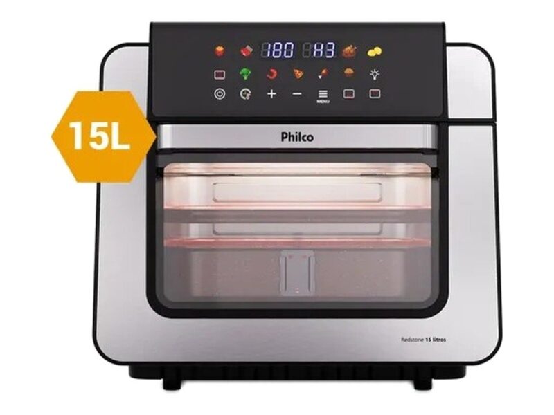 Air Fryer Oven Philco Paf15b 15l Dupla Resistência 1800w