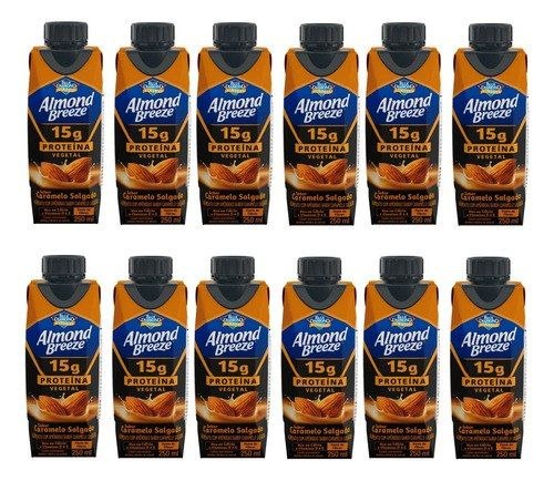 Alimento Com Amêndoas Almond Breeze Caramelo C/12 Un