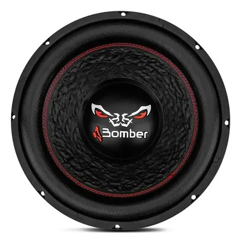 Alto Falante Subwoofer 12 Pol Bomber Bicho Papão 4+4 Ohms 600w Rms Bobina Dupla