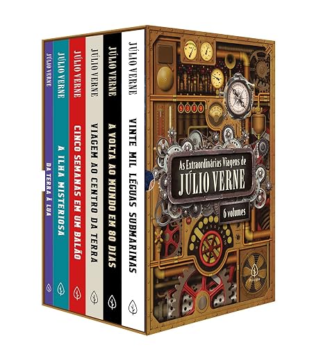 As extraordinárias viagens de Júlio Verne – Box com 6 livros