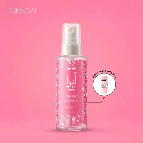 BODY SPLASH FEMININO ARABE AYRA 100ML – PRIMACIAL PERFUME FLORAL