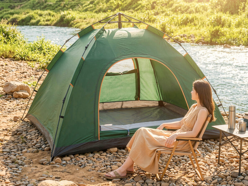Barraca Camping Automático/Manual 2-4 Pessoas – Barraca De Acampamento A Prova D’Água – Barraca Camping Praia FS1032_QS