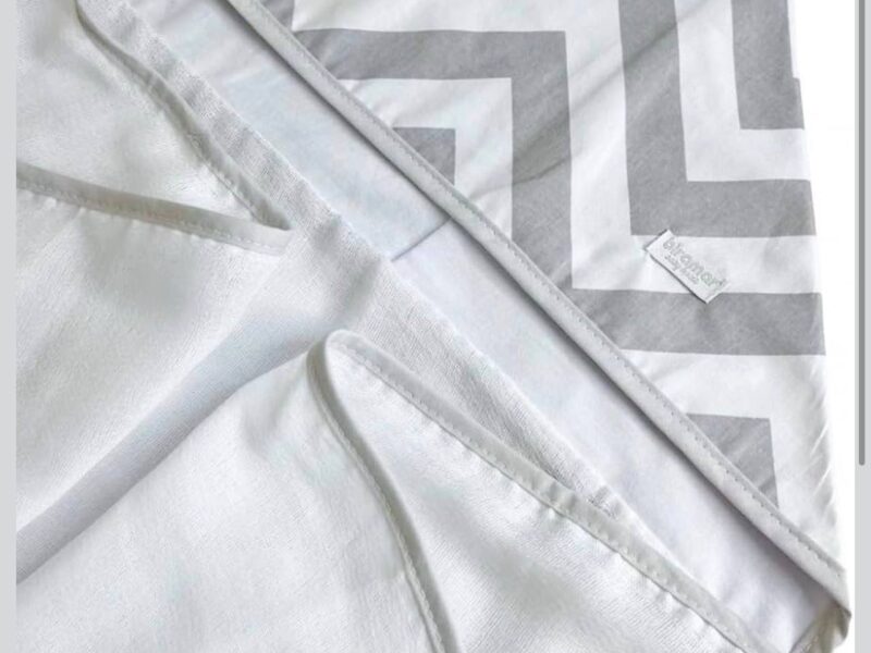 Biramar Baby Toalha De Banho Para Bebê Fralda Com Capuz Brooklyn Chevron Cinza Cinza