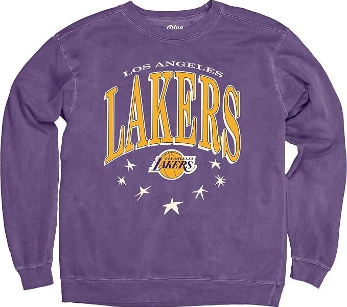 Blue 84 NBA Officially Licensed Crewneck Sweatshirt Ringspun Team Color Stars