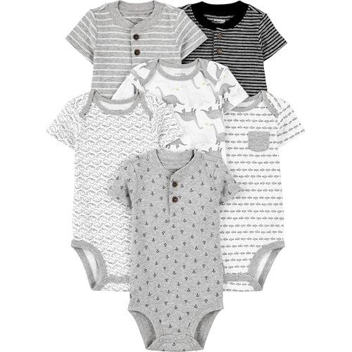 Body Pacote com 6 bodies de manga curta Simple Joys by Carter’sUnisex Bebê