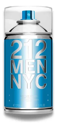 Body Spray Carolina Herrera 212 Men NYC Body Fragrance 250 ml na Meli por R$ 135,97