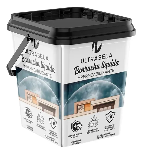 Borracha Liquida 18kg Impermeabilizante Emborrachado