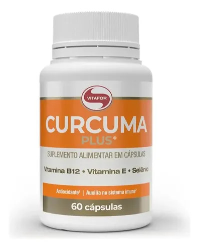 Cúrcuma Vitafor em cápsula Sem sabor x 45g de 60 un