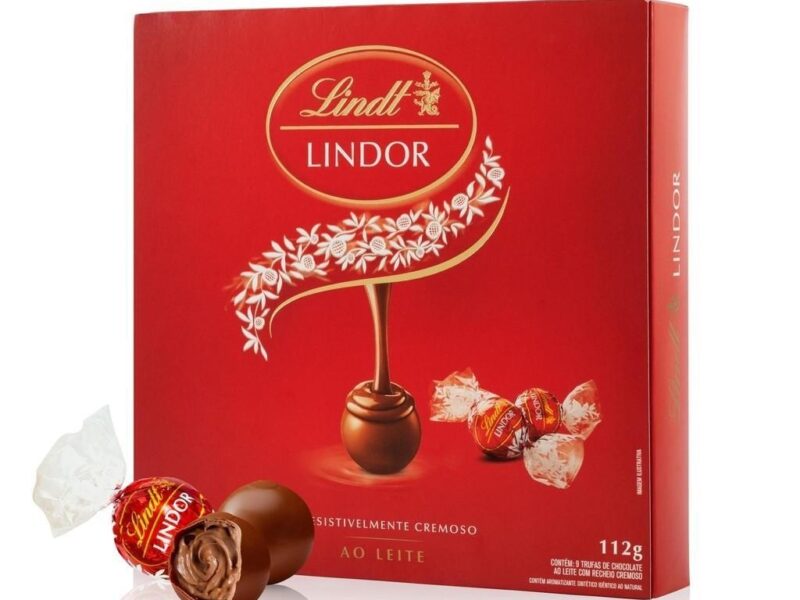 Caixa de Bombons Lindt Lindor ao Leite 112g