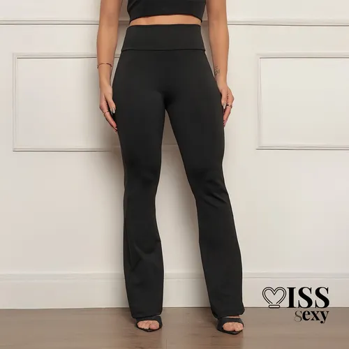 Calça Legging Flare Bailarina Boca De Sino Suplex Grossa