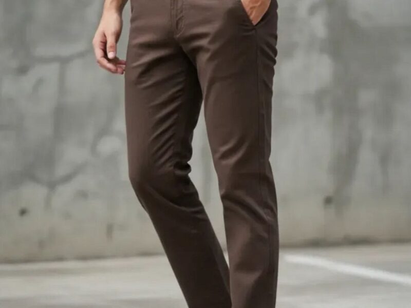 Calça Sarja Masculina Alfaiataria Bolso Faca Tradicional
