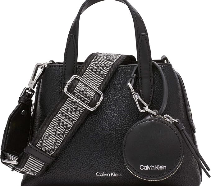 Calvin Klein Bolsa transversal Millie 2 em 1 com compartimento triplo