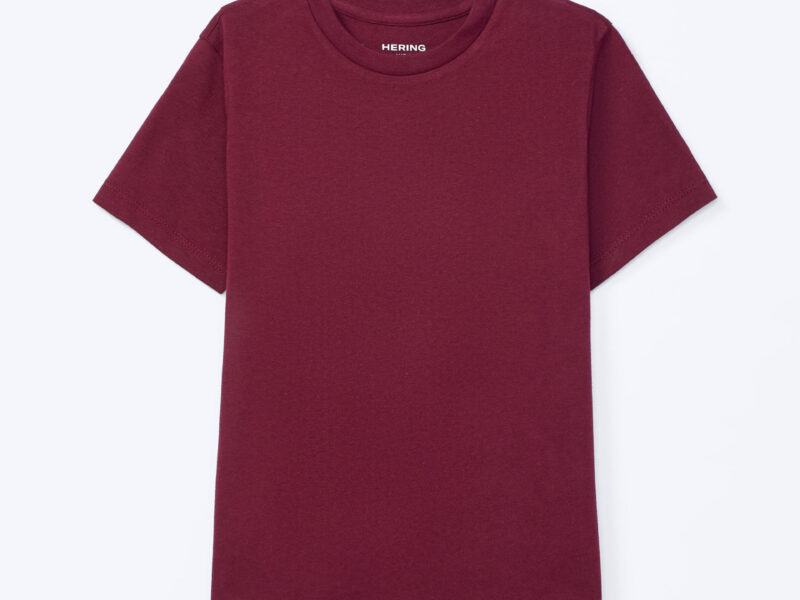 Camiseta Básica Infantil Menino Manga Curta Slim – Vinho
