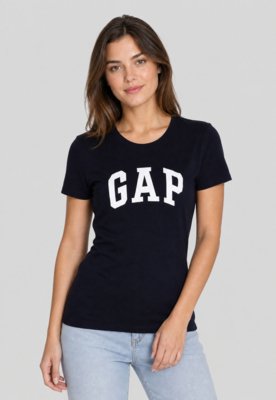 Camiseta Feminina GAP Logo Azul Marinho