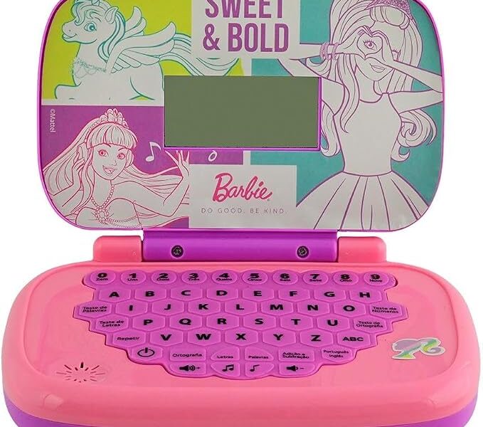 Candide, Laptop Infantil, Barbie, Brinquedo Educativo – Bilíngue