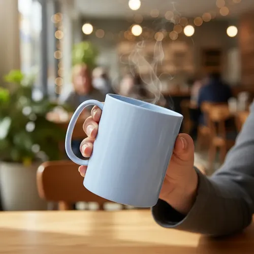 Caneca De Polímero Para Sublimação Branca 25 Unidades Cor Branco Sem Personalização