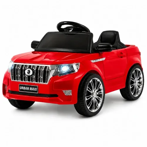 Carro Elétrico Infantil Controle Remoto Bateria 6v Marcha Frente/Ré Bluetooth Som Luz Urban Maxi Toys – VERMELHO