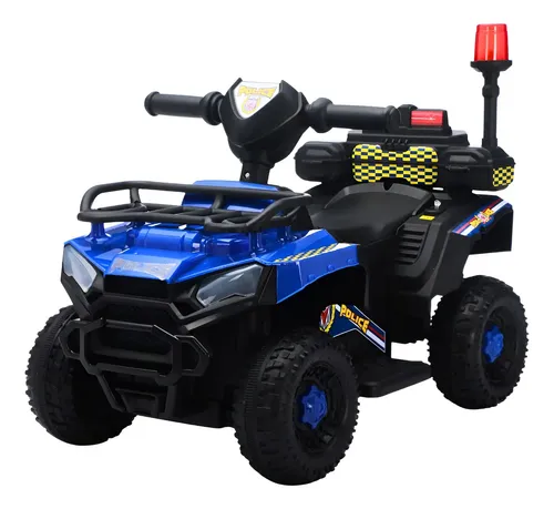 Carro Elétrico Infantil Policial 6v Frente/Ré Maxi Toys – AZUL