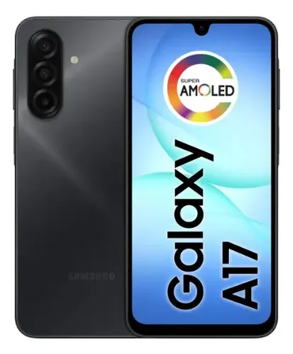 Celular Samsung Galaxy A17 Com Ia, 128gb, 4gb Ram, Câm De 50mp, Tela De 6.7″, Nfc, Ip54 – Preto