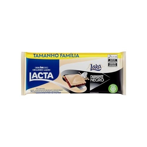 Chocolate Lacta ao leite Diamante Negro Laka 145g