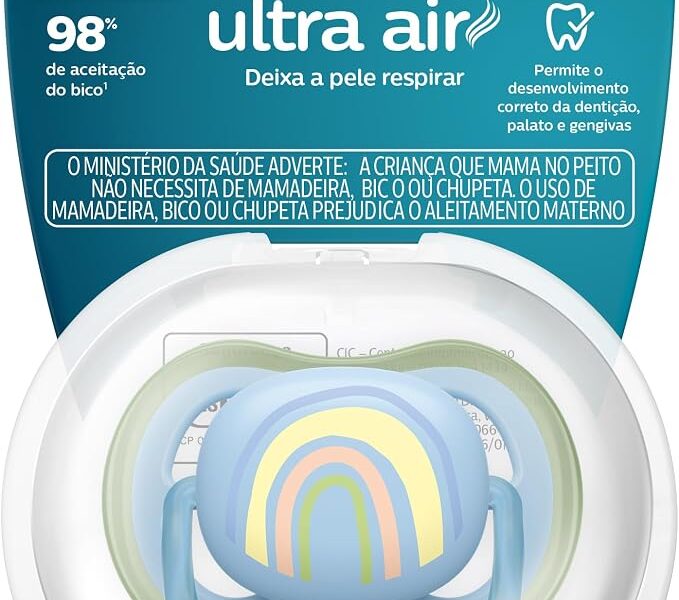 Chupeta Ultra Air 0-6 Meses Philips Avent Individual Azul