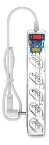 Clamper Proteção contra raios e surtos Filtro de linha – Transparente 5 – 1 m