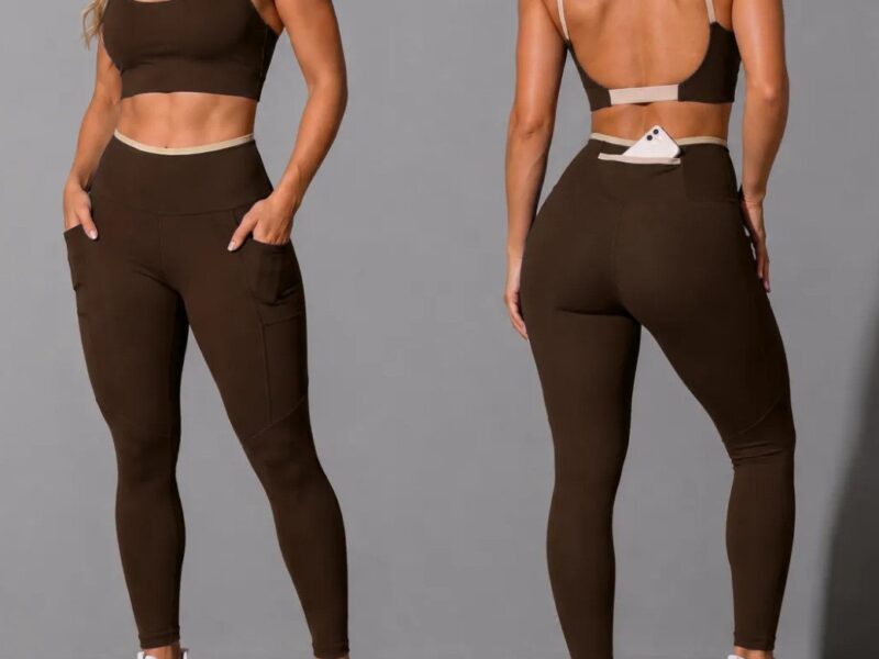 Conjunto Academia Top Calça Legging Fitness Roupa Kit Bolso na Meli por R$ 67,06