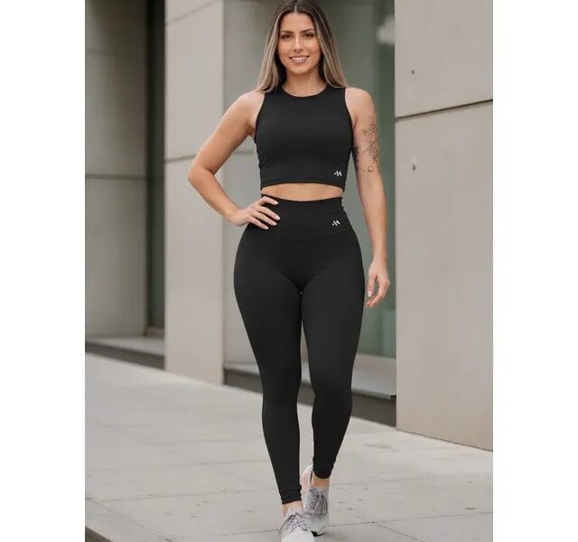 Conjunto Blackout Zero Transparência Legging E Cropped Suple na Meli por R$ 54,53