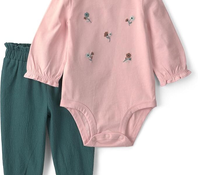 Conjunto de calça de body de 2 peças 2-piece Bodysuit Pant Set Carter’sMeninas
