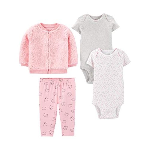 Conjunto de enxoval Conjunto de jaqueta, calça e body de 4 peças Simple Joys by Carter’sMeninas