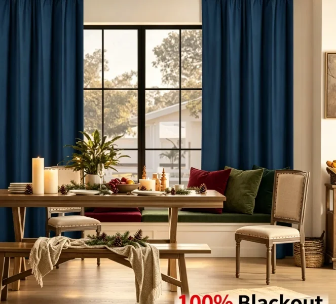 Cortina Perfurada de Cor Sólida 100% Blackout para Sala de Estar, Sala de Jantar, Quarto, Decoração de Janela, Tecido para Porta – AliExpress 15 na S por R$ 27,84