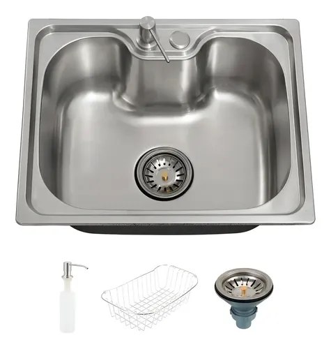 Cuba Gourmet para Cozinha Aço Inox 201 50x40cm Nawa Prata – Pingoo.casa