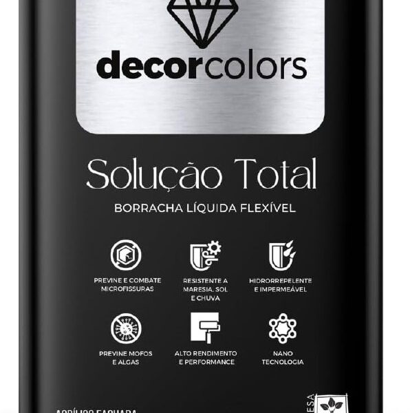 DECOR COLORS Tinta Borracha Líquida Solução Total 21,5kg (Cronos)