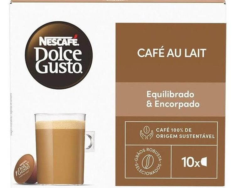 Dolce Gusto Nescafe Café Au Lait 10 Cápsulas- embalagem variável